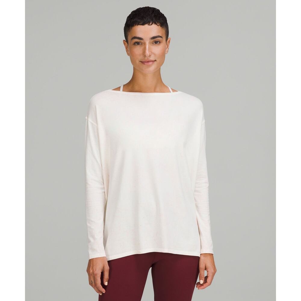 lululemon athletica Cream Long Sleeve Tee